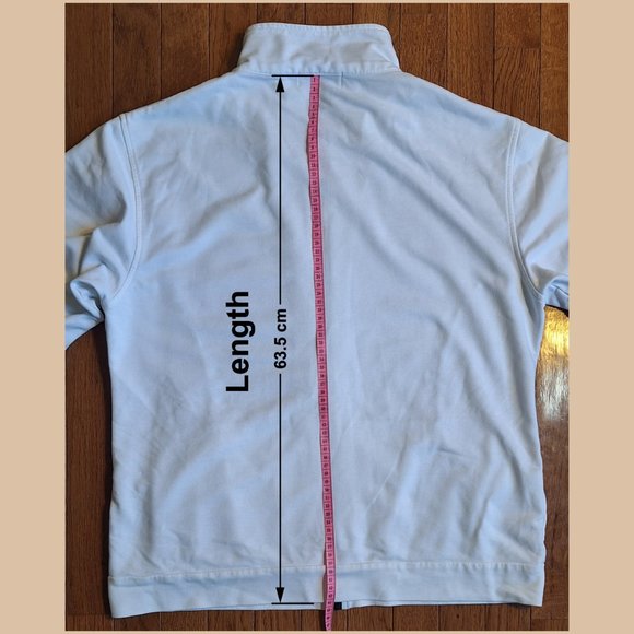 VTG Euro Joy Womens Large Athletic White Jacket Golf Tennis 80s 90s Length 25" - Picture 5 of 9